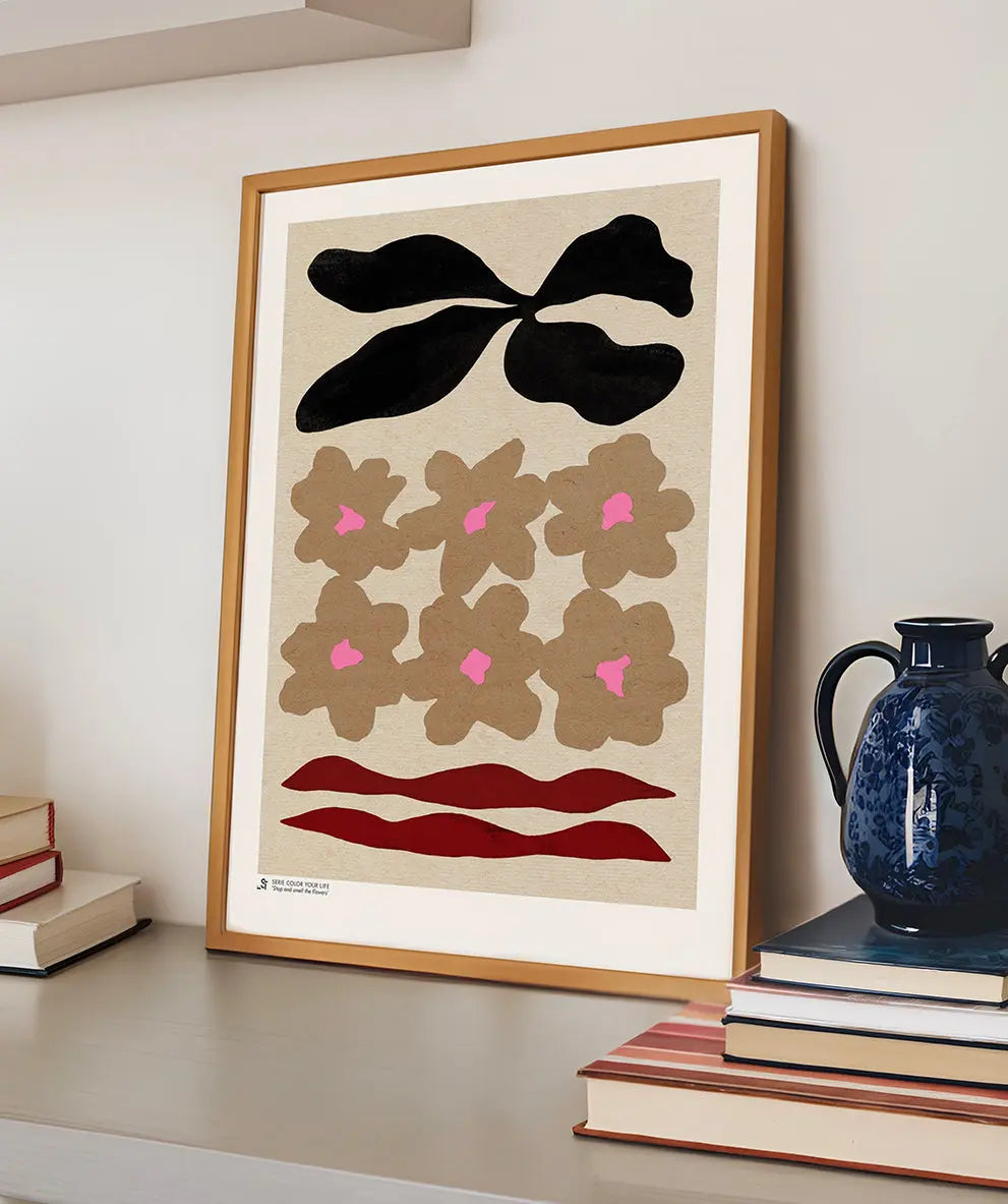 'Stop and smell the flowers' Art Print by-ST