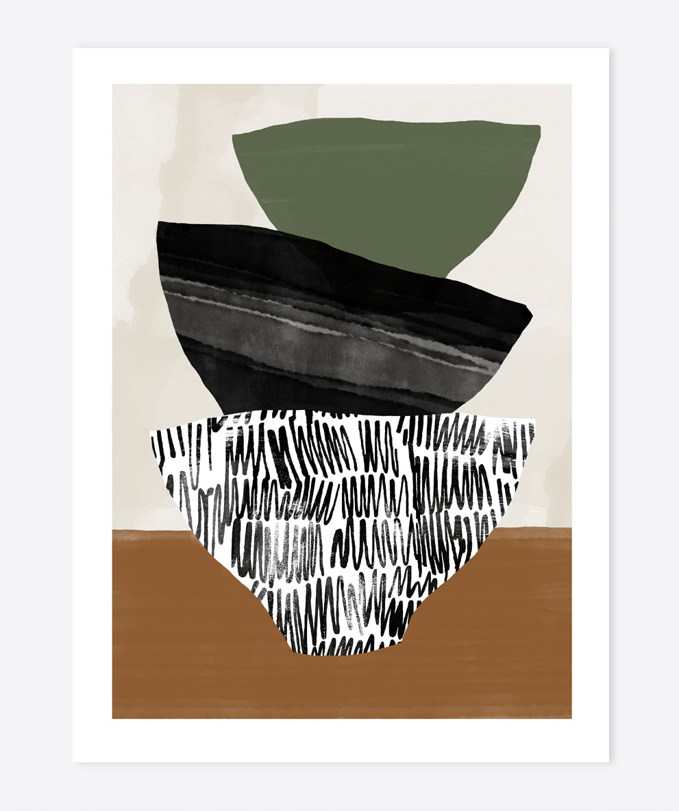 'Bowls' Art Print