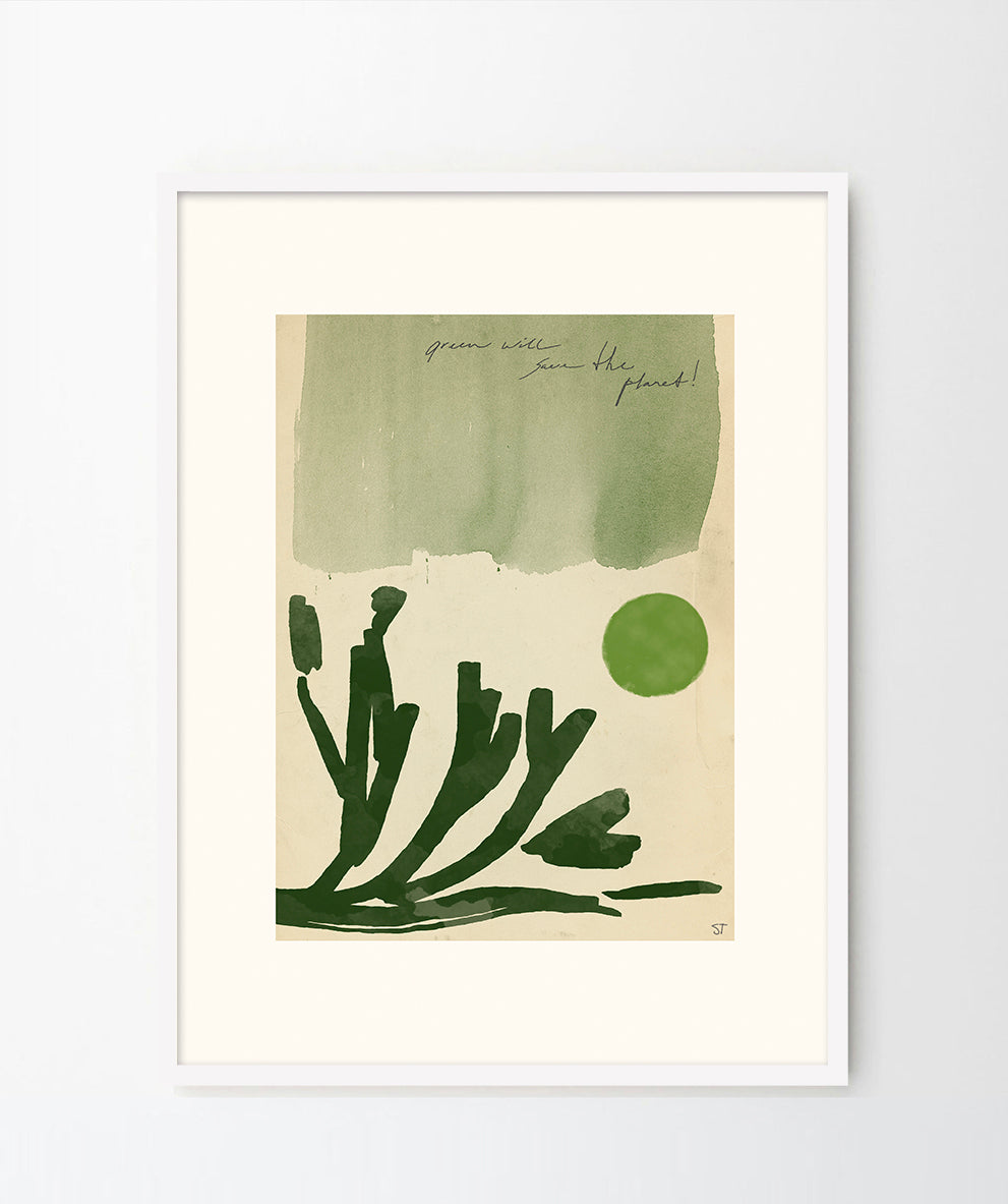 'Go green' Art print