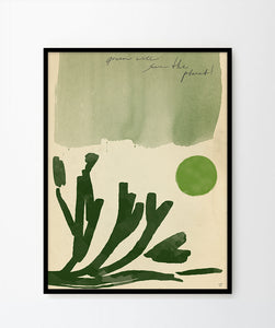 'Go green' Art print