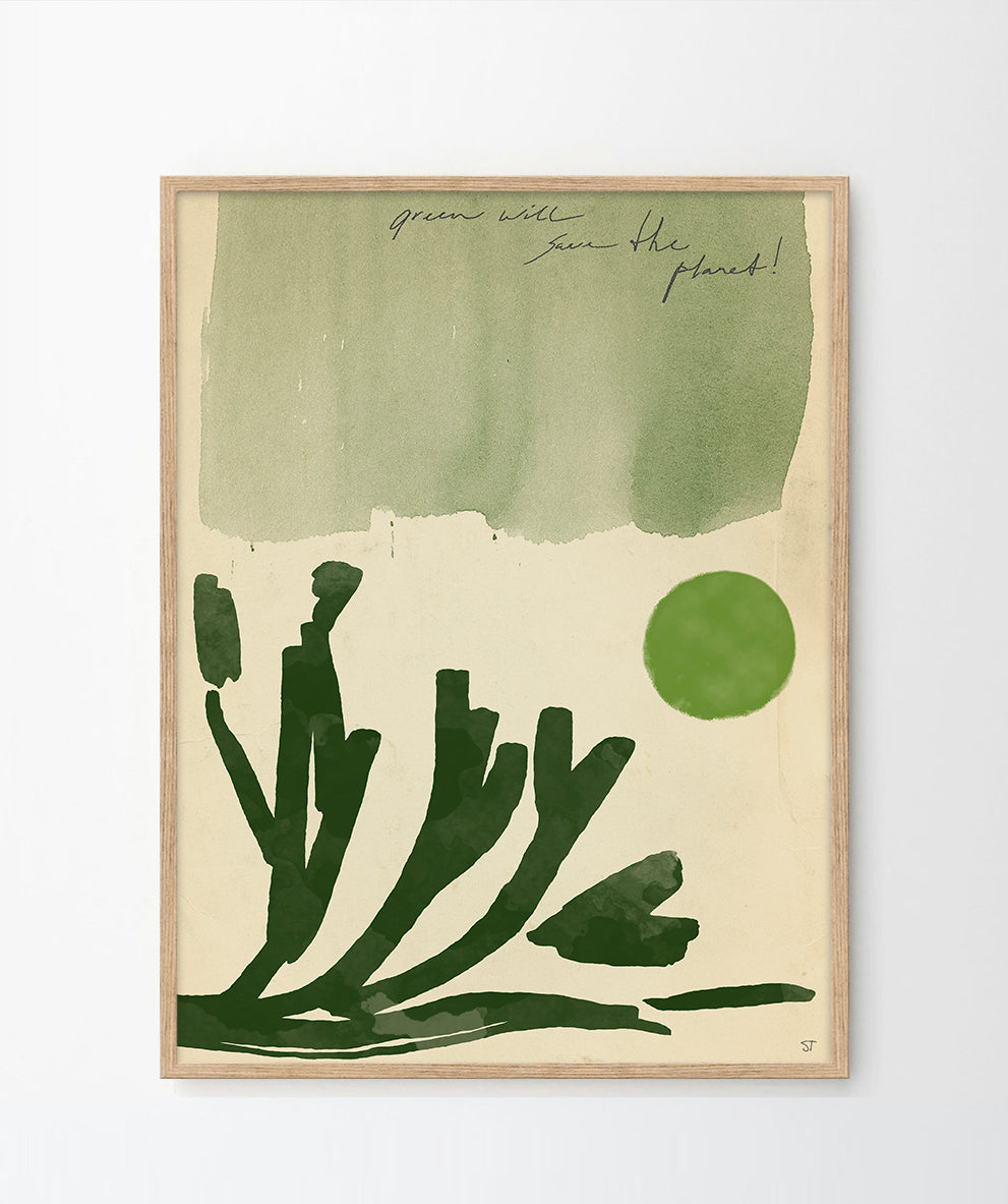 'Go green' Art print