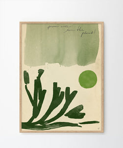 'Go green' Art print