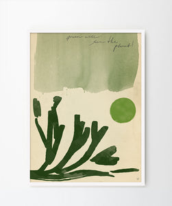 'Go green' Art print
