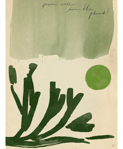 'Go green' Art print