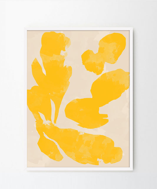 'Just yellow' Art Print