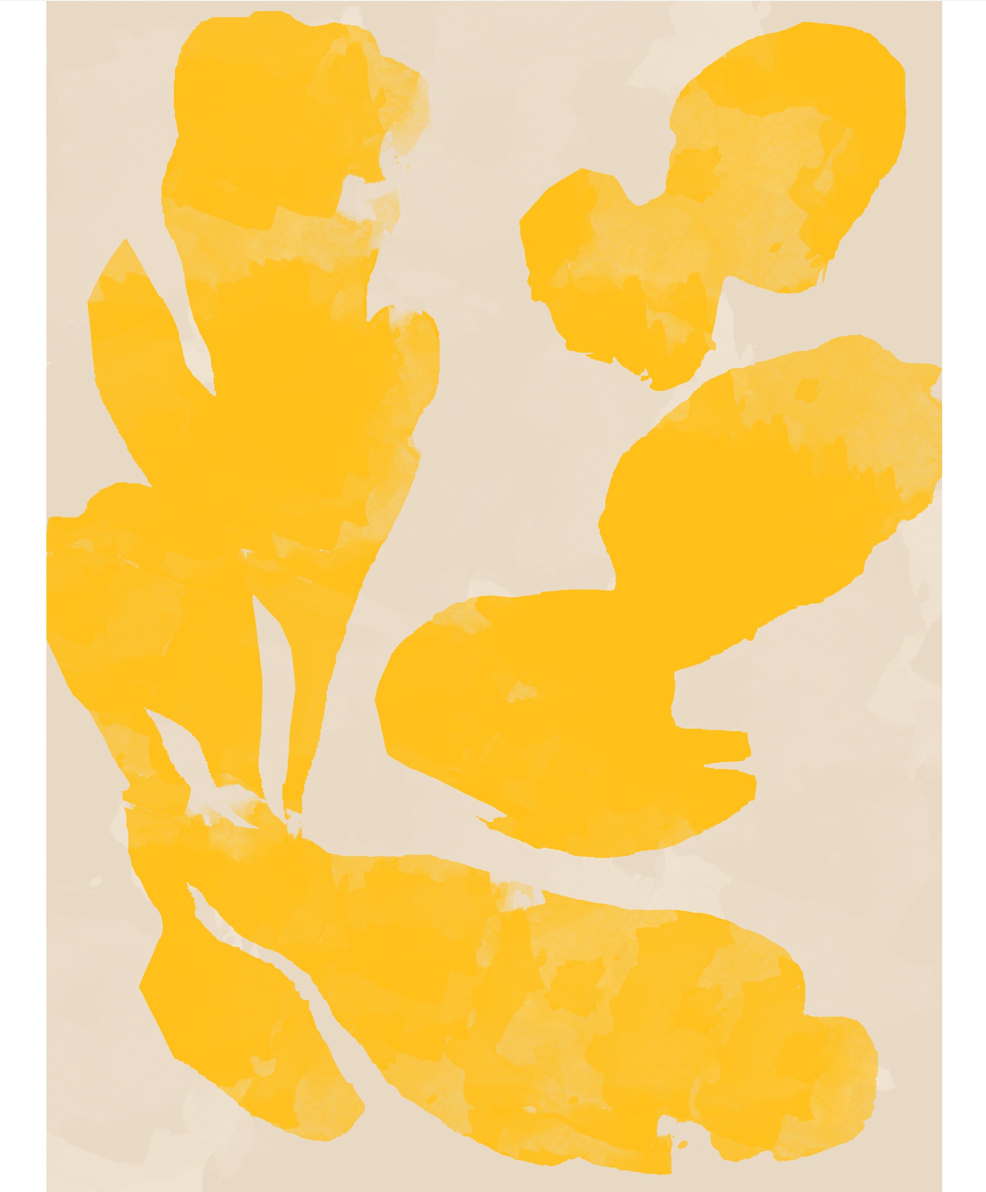 'Just yellow' Art Print