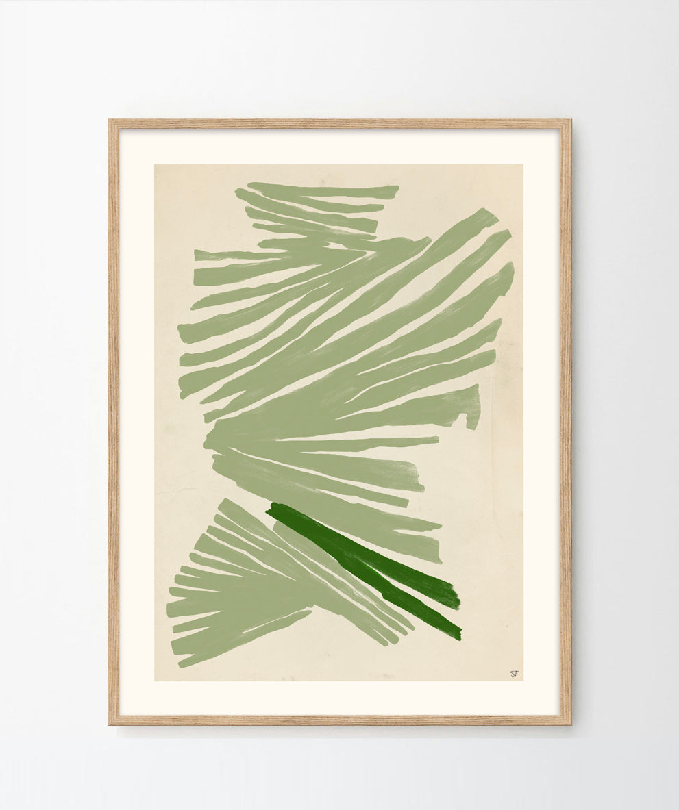 'Just green' Art print