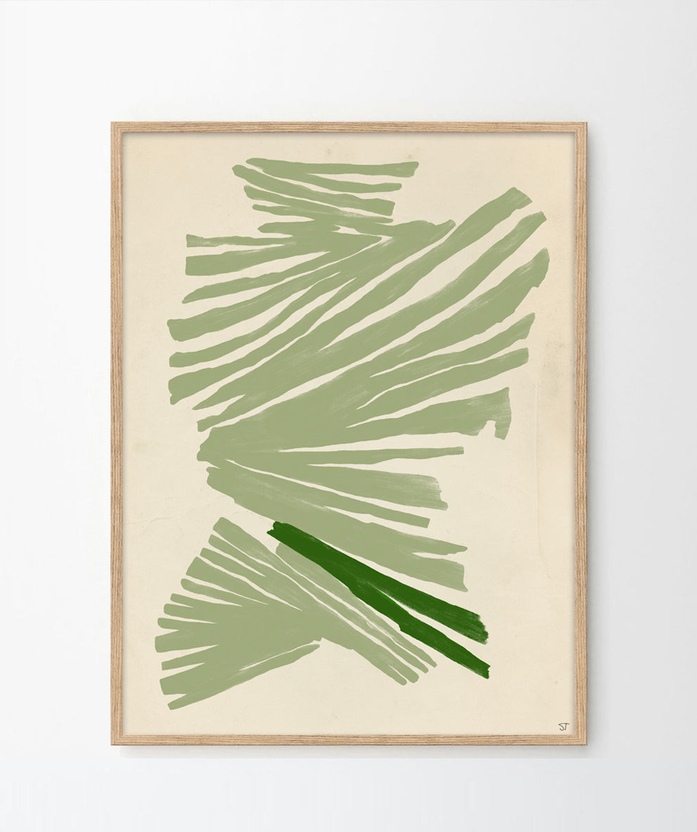 'Just green' Art print