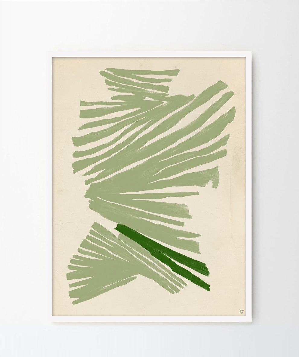 'Just green' Art print
