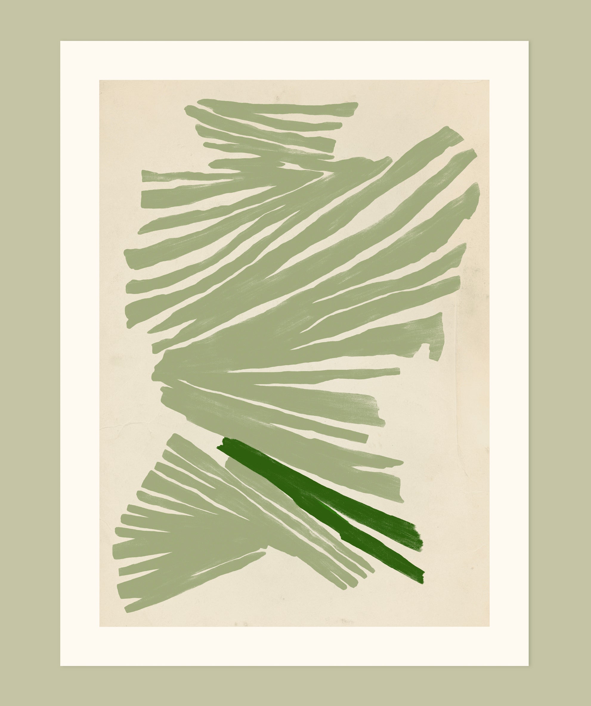 'Just green' Art print