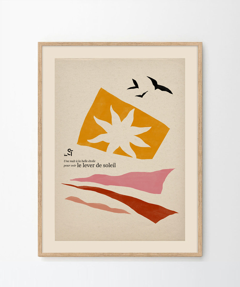 'Le lever de soleil' Art Print