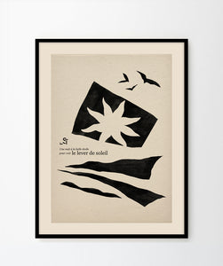 'Le lever de soleil' Art Print