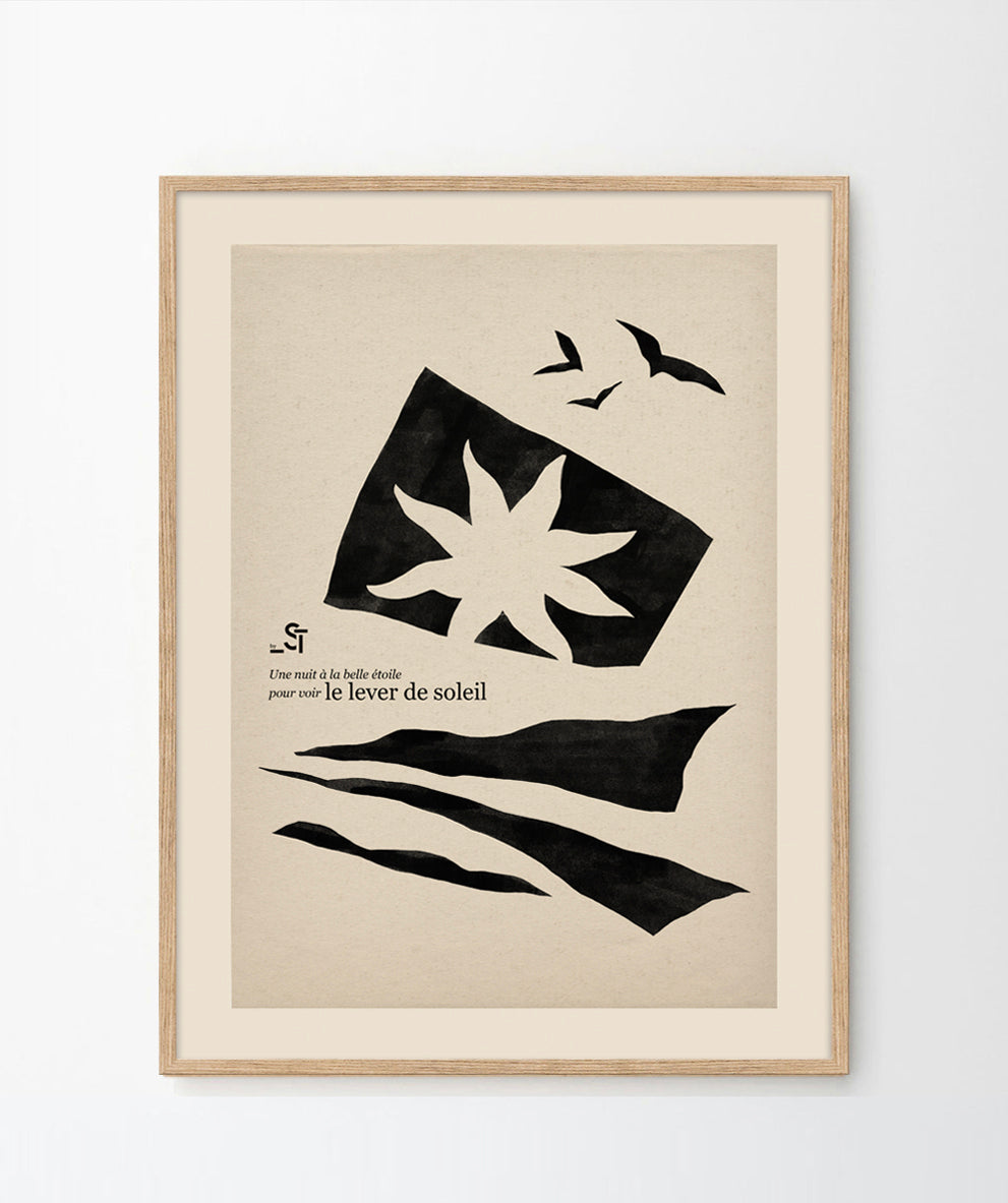 'Le lever de soleil' Art Print