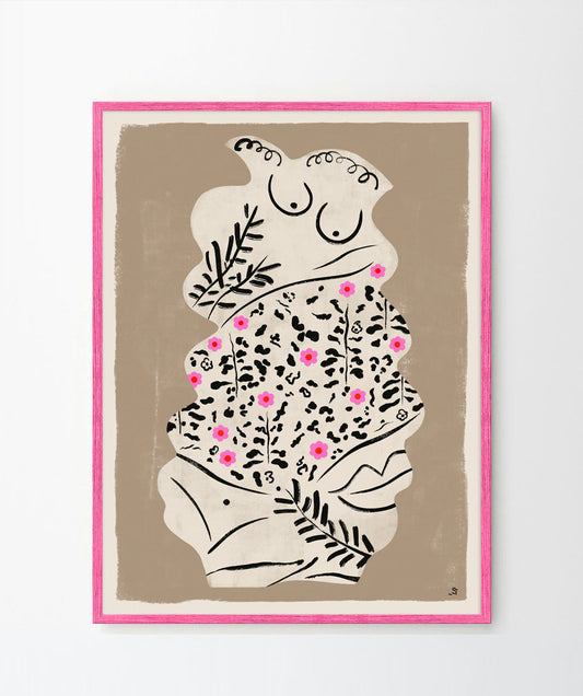 'SHE-Vase' Art Print