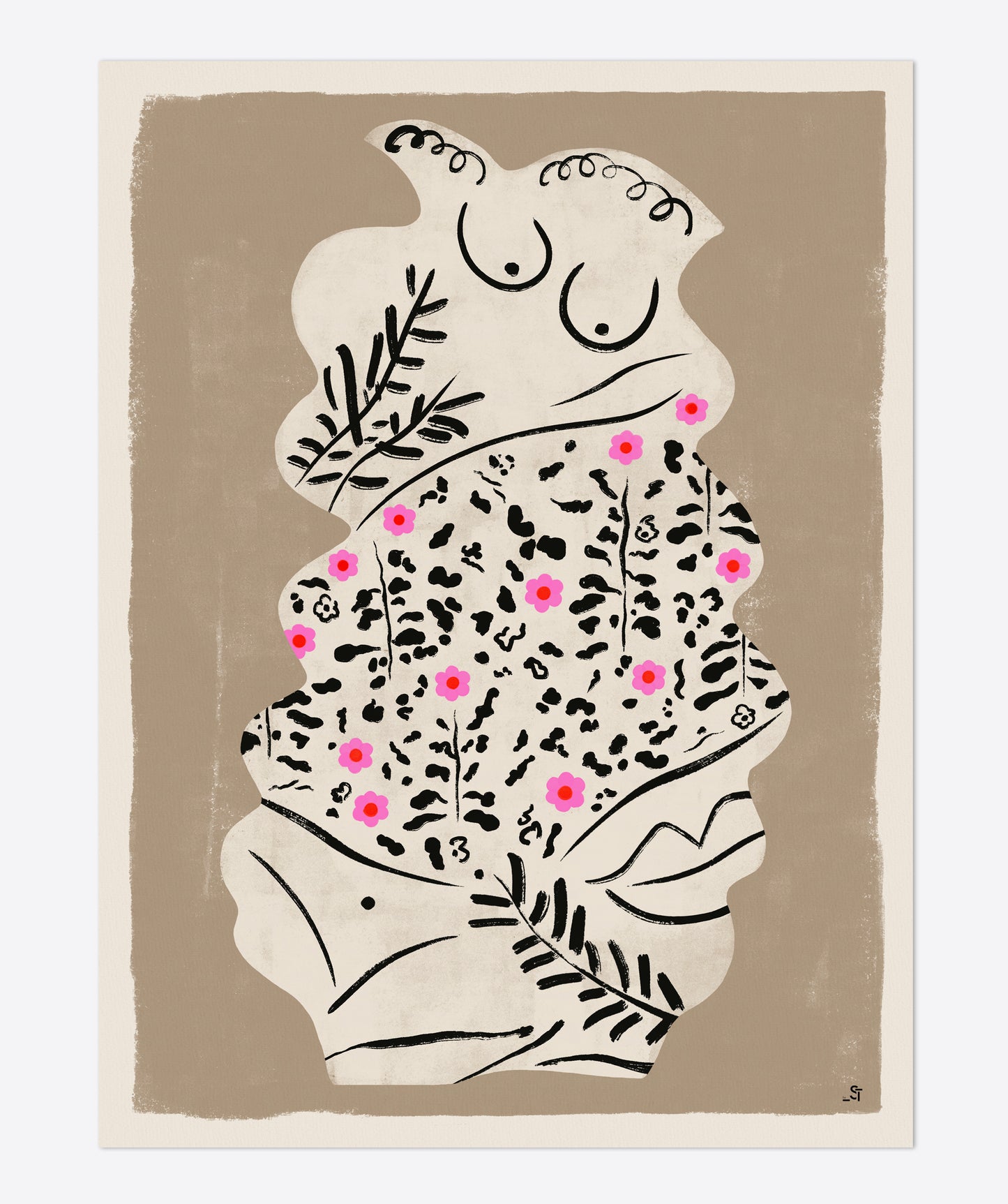 'SHE-Vase' Art Print