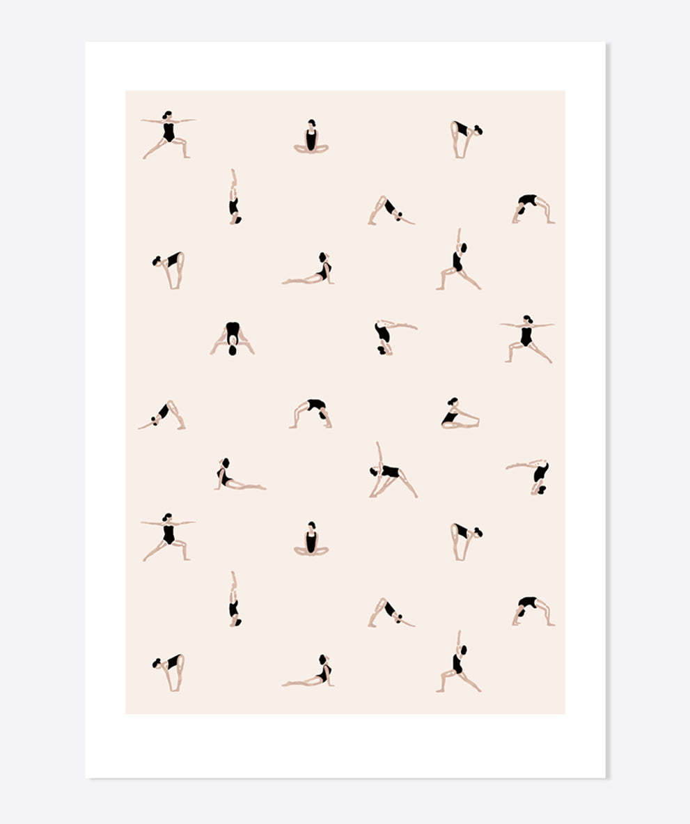 'Yoga' Art Print